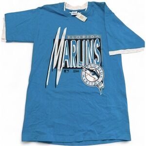 Vintage 1993 Florida Marlins T Shirt Mens Large Salem Sportswear MLB NWT Layered